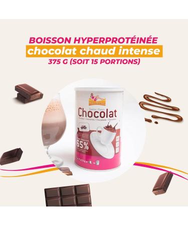 High-protein drink with intense chocolate flavor - 375 g jar to prepare 15 slimming drinks - Protein milkshake drink - Buy Online on GoSupps.com