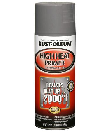 Rust-Oleum 249340 Automotive High Heat Primer Spray Paint  12 Ounce (Pack of 1)  Gray