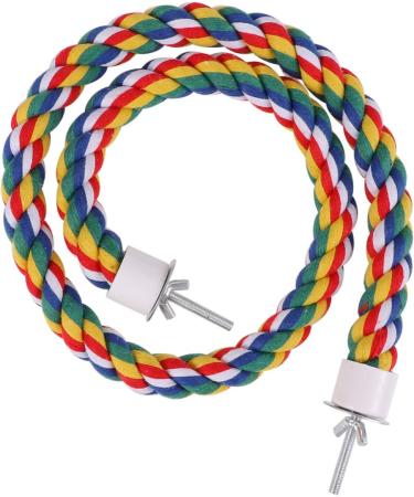 ULTECHNOVO 105cm Chicken Swing Rope Perch for Parrots - Bird Climbing Stand & Toy for Parakeets, Cockatiels, Conures, Macaws - Buy Online on GoSupps.com