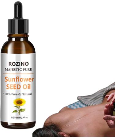Bio-Sunflower Oil - Organic Aromatherapy Carrier Oil (3.5 oz) | Essential Oil Blend for Body & Skin Care - Luckxing - Buy Online on GoSupps.com