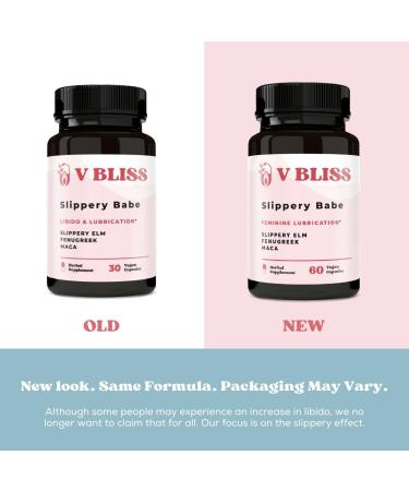 V Bliss Slippery Babe Vaginal Moisturizer Capsules - Relieve Vaginal Dryness with Slippery Elm Fenugreek & Maca - 60 Capsules for Daily Use - Buy Online on GoSupps.com