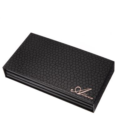 Allwon 3-Layer Rotation Magnetic Palette - 3 in 1 Empty Makeup Storage Box for Eyeshadow Lipstick Blush & Powder (Black) - International Shipping Available - Buy Online on GoSupps.com