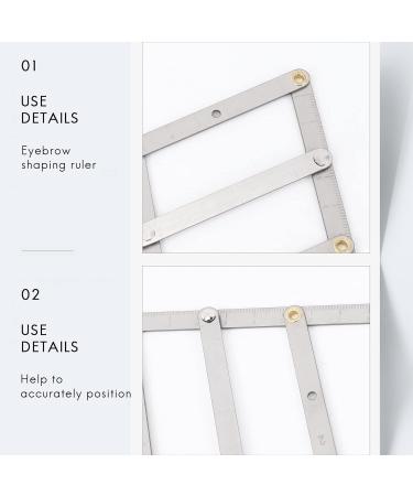 Luejnbogty 1Pcs Eyebrow Ruler Permanent Makeup Eyebrow Ruler Golden Ratio Divider Caliper Microblading Stencil Shaping Tool Tattoos Accessories Supplies - Buy Online on GoSupps.com