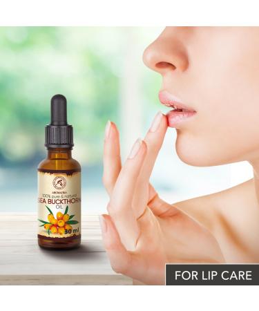 Pure Sea Buckthorn Oil 30ml - Cold-Pressed Sanddorn Oil for Skin & Body Care - Natural Carrier Oil - Hippophae Rhamnoides - Buy Online on GoSupps.com