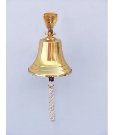 Hanging Ship's Bell Size: 6" H x 4" W x 4" D  Finish: Brass - Buy Online on GoSupps.com