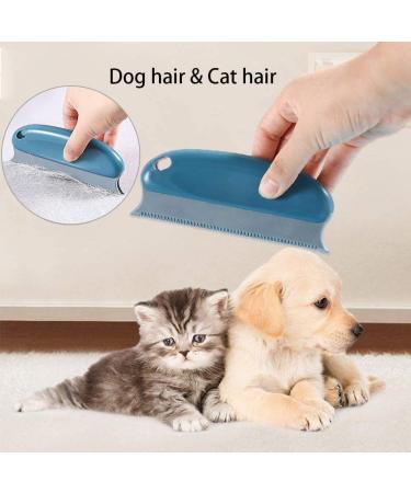 Pet Hair Remover Brush Dog & Cat Hair Remover Efficient Pet Hair Brush Safe for Cleaning Pet Fur Lint from Car Funiture Carpets Bed Sheet Sofa and Clothes (Dark Blue) - Buy Online on GoSupps.com