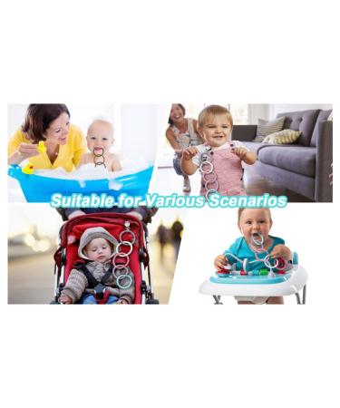 Shop BPA-Free Silicone Baby Bite Rings & Teething Tubes - 2PCS Natural Organic Teething Aids with Clips for Safe Soothing - Buy Online on GoSupps.com