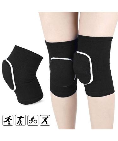 Buy Kids Knee Pads - Breathable Soft Compression Sleeves for Sports | Anti-Slip Protective Gear - S Size Black - Buy Online on GoSupps.com
