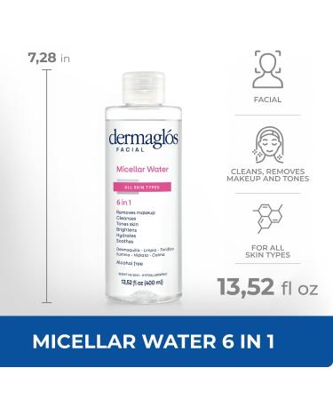 Dermaglos 3-pack Facial Skincare Set | Micellar Water 13 52floz + Hyaluronic Acid Serum 1floz + Ultra Volume Night Cream Moisturizes And Improves The Appearance Of Wrinkles - Buy Online on GoSupps.com