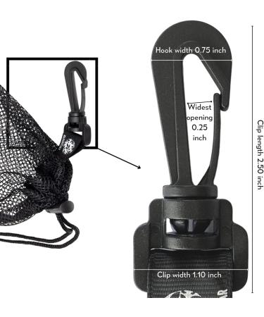 PALTERWEAR Mesh Drawstring Bag With Clip - Set of 4 (6 x 8 inch) Black - Buy Online on GoSupps.com