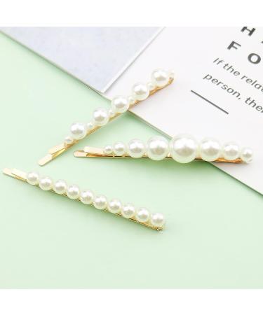 10 Pcs Pearl Hair Clips - Decorative Hairpins for Styling - Fashion Hair Accessories for Girls, Women - Ideal for Party, Birthday, Bridal - Hair Grips - Buy Online on GoSupps.com