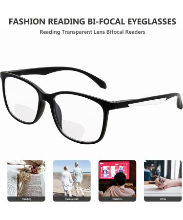 Eyekepper 5-Pack Bifocal Reading Glasses for Women - Large Frame +1.00 - Stylish Bi-Focal Readers in 5 Mix Colors - Buy Online on GoSupps.com