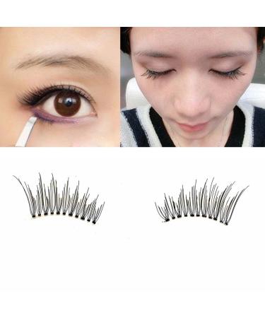 HuntGold Women Handmade False Long Eyelashes | Premium Lash Cosmetic Beauty Tool for Stunning Looks - Buy Online on GoSupps.com