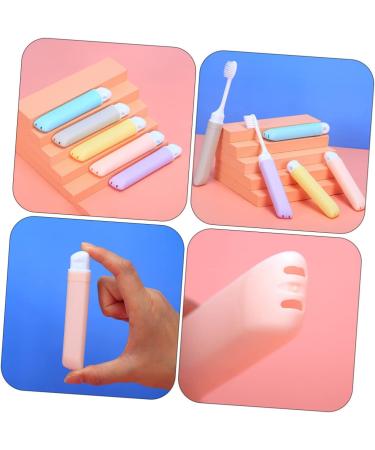 Mobestech Collapsible Travel Toothbrush - Portable Adult Toothbrush for Camping & Daily Use | Travel Accessories & Oral Care - Buy Online on GoSupps.com