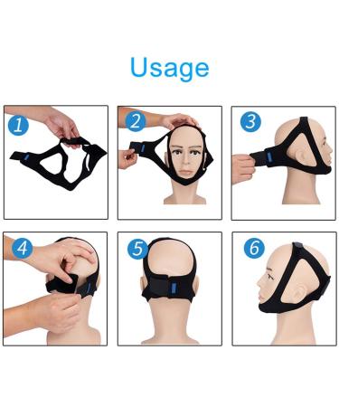 Adjustable Anti Snoring Chin Strap for Men and Women - Snore Relief Sleep Aid Solution - Buy Online on GoSupps.com