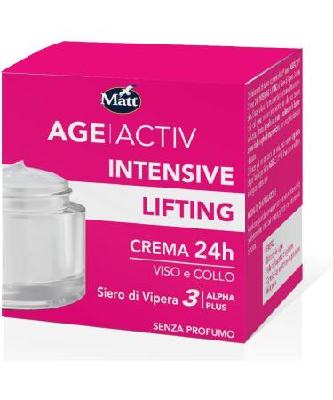  Matt Matt Divisione Cosmetica - AGEACTIV 24h Youth Activating Anti-Summer Cream with Vipera Serum Face Cream to Relax the Face and Hydrate Skin - 50ml Size - Buy Online on GoSupps.com