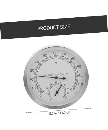 Veemoon Dual Sauna Moisture Thermometer & Wall Clock - High Precision Stainless Steel Digital Thermometer (2 Pack) - Ideal for Indoor & Outdoor Use - Buy Online on GoSupps.com