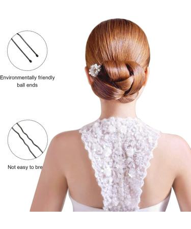 50Pcs U-Gold Hairpins & Bobby Pins - Metal Hair Accessories for All Hair Types | Perfect Bun Pins for Girls - Buy Online on GoSupps.com