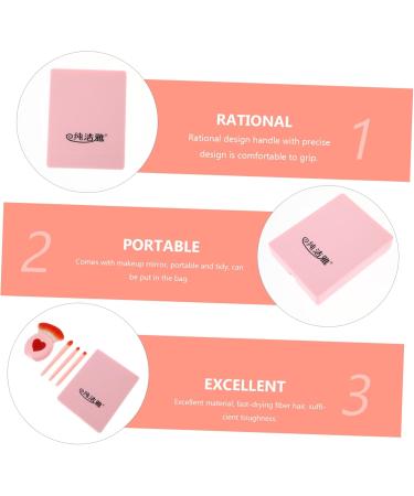 FRCOLOR 6 Boxes makeup brush set makeup brush container portable powder brush Cosmetic Tool Lip make up kit Portable Beauty Brush Foundation Brush plastic abs woman mirror box - Buy Online on GoSupps.com