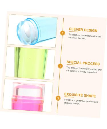 Ipetboom 3 Sets Nail Stamp Set Manicure Kit Accessories for Girls Jelly Silicone Nail Stamper French Nail Tool Nail Kits Manicure Tools Seal Stamp Platen Cosmetic Silica Gel - Buy Online on GoSupps.com