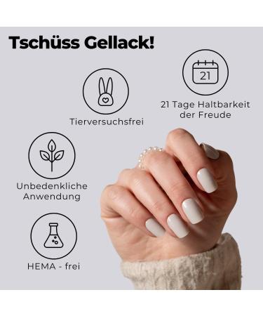 Buy Original Miss Sophie UV Gel Nail Foils - Soft Touch UV Gel Polish Strips for Finger & Toenails - Solid Color Coconut - International Shipping Available - Buy Online on GoSupps.com