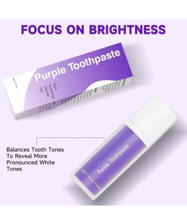 Purple Teeth Whitening Toothpaste - Brighten Yellow Teeth & Enhance Your Smile - Buy Online on GoSupps.com