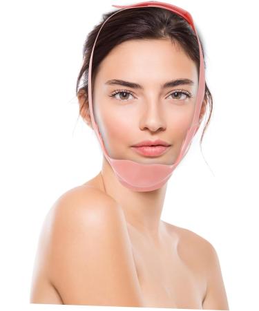 DOITOOL Silicone Beauty Double Chin Tape Face Maskes Double Chin Reducer Lift V Thin Face Lifter Strap Chin Lift Woman Pink V-belt Compact Silica Gel - Buy Online on GoSupps.com