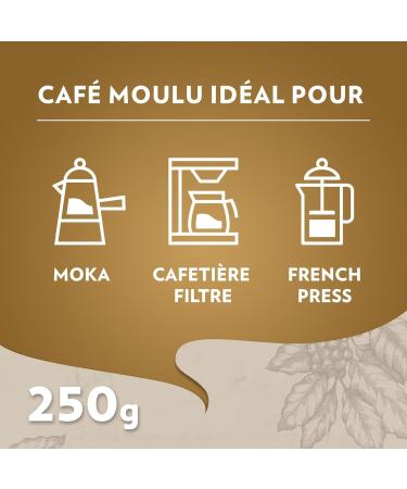 LAVAZZA - Caf Moulu Qualit Oro 5Kg - Caf italien - 100% Arabica - quilibr & Aromatique - Intensit 5-20x250 g - Buy Online on GoSupps.com