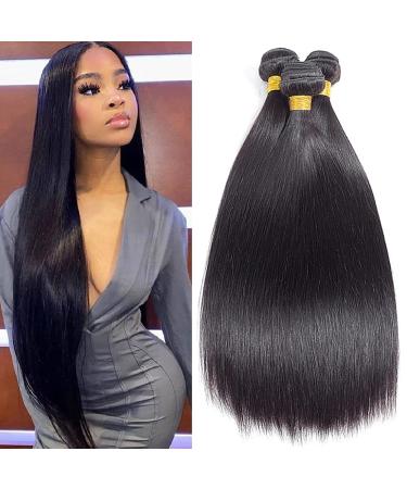 Ladiary 9a Human Hair Bundles Straight Brazilian Hair Bundles Straight Hair 18 20 22 inch Brazilian hair bundle of real hair weaven human hair natural color 300g