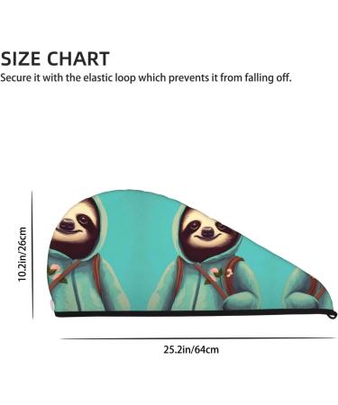 Super Absorbent Slothful Student Hair Cap for Long Thick Hair - Quick Dry Elastic Wrap for Girls & Women - Buy Online on GoSupps.com