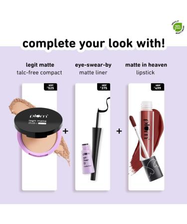  Plum Plum Eye-Swear-By Kohl Kajal - Deep Black | Smooth Cream | Stain Resistant | Waterproof | 100% Vegan & Cruelty Free - Buy Online on GoSupps.com