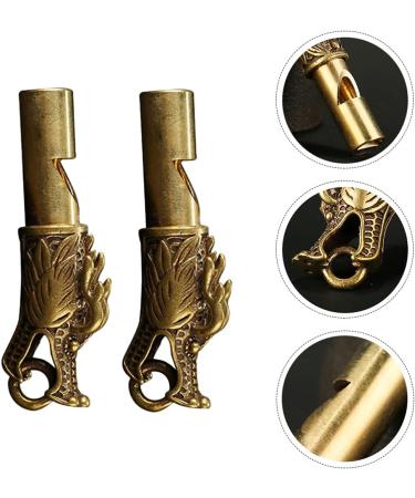 NUOBESTY Dragon Whistle Brass Emergency Survival Keychain 2pcs - Buy Online on GoSupps.com