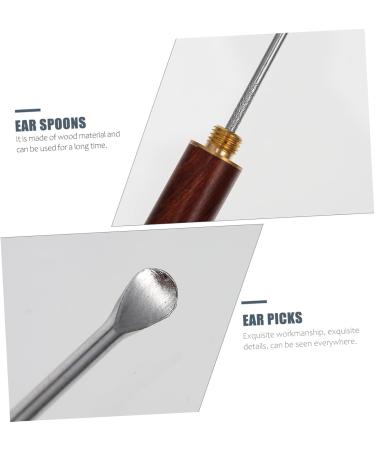 FRCOLOR 4 Pcs Wooden Ear Cleaning Spoons - Durable Ear Picks & Scoops for Effective Ear Hygiene | Portable Ear Care Gadgets - Buy Online on GoSupps.com