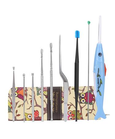 Professional Luminous Earpick Set - 10Pcs Earwax Remover Tweezers for Body Health Care - Buy Online on GoSupps.com