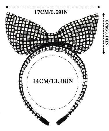 Fashband Light Up Headbands LED Bow Sequin Headband Sparkly Hair Hoop Party Festival Carnival Hair Accessories for Women - Buy Online on GoSupps.com