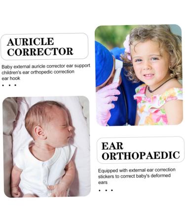 ULTECHNOVO 20 Pairs Newborn Ear Protectors - Silicone Ear Corrector Sticker Holders for Masks - Ear Savers for Protruding Ears - Black (4.4x3.6x0.4cm) - Buy Online on GoSupps.com