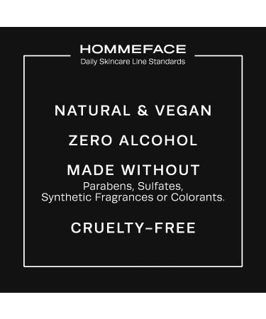 HommeFace Daily Face Wash for Men 4.22 Fl. Oz. | Gentle Facial Cleanser with Collagen, Witch Hazel & Cica Extracts | Vegan - Buy Online on GoSupps.com