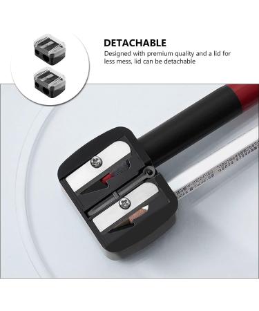 2pcs Dual Hole Eyeliner Sharpeners for Lip, Eyebrow, and Eye Pencils - Buy Online on GoSupps.com