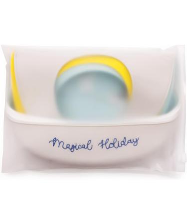 Baogaier Silicone Baby Bibs - 3 Pack Waterproof Easy Clean Feeding Bibs for Toddlers & Kids - Animal Designs in Blue/Grey/Yellow - Buy Online on GoSupps.com