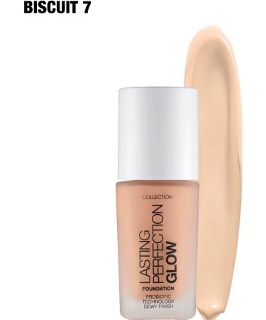 Collection Lasting Perfection Glow Foundation - Medium to Full Coverage 27ml (Biscuit) - Buy Online on GoSupps.com