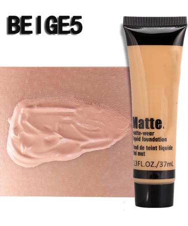 Miss Rose Smooth Make-Up Base for Face Liquid Foundation Matte Sunscreen (Beige 5) - Buy Online on GoSupps.com