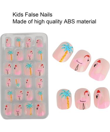 Kids Nail Art Kids False Nails Cartoon Pattern Full Cover Artificial False Nails Children False Nails Colored Girls Press On Nails Removable Kids Fake Nails (04) - Buy Online on GoSupps.com