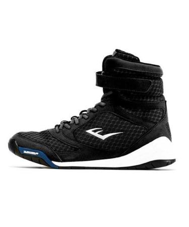 Everlast New Elite High Top Boxing Shoes - Black, Blue, Red 9 Black