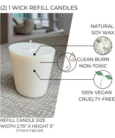Buy Eco-Friendly Lavender Scented Refill Candles | ATMOSVU Soy Wax Candle Refills for Lasting Aroma - Buy Online on GoSupps.com