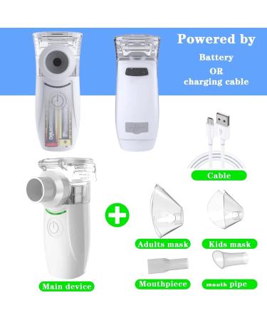 Portable Mesh Nebulizer for Adults and Kids - Handheld Inhaler for Breathing Treatment - Buy Online on GoSupps.com