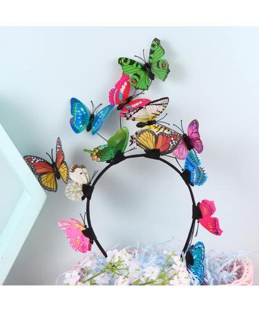 Lurrose Butterfly Headband Set - Bohemian Fascinator Hats for Weddings Tea Parties & Festivals | Hair Accessories & Party Crowns - Buy Online on GoSupps.com