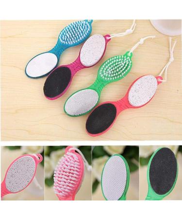 Multi Usage 4 In 1 Foot File Portable Pumice Nail Brush Callus Reducer Durable Multifunctional File Scrubber For Pedicure Tool Random Color - Buy Online on GoSupps.com