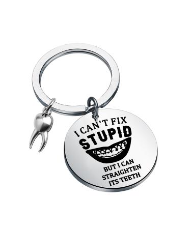 Feedback Funny orthodontist keychain dentist appreciation gift orthodontist farewell gift structured iTs teeth keychain