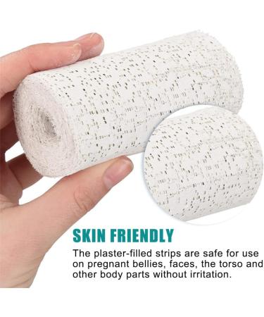Plaster Paris Bandage - 6 Rolls Skin-Friendly Craft Bandages for Art & Moulding - 4" x 3 Yards - Buy Online on GoSupps.com