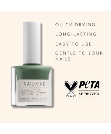 NAILKIND Green Daze Khaki Nail Polish - Vegan & Peta Certified - Long Lasting & Chip Resistant - 8ml - Buy Online on GoSupps.com
